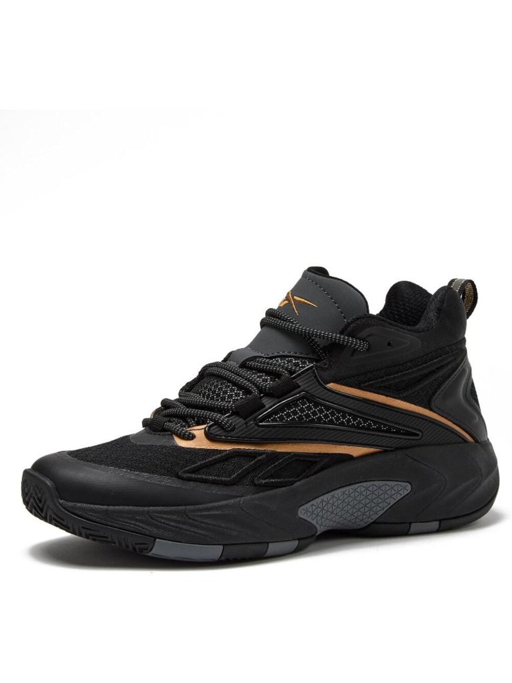 Men's Black Zone Breaker High Top Sports Lace Up Sneakers Basketball Shoes